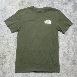 The North Face Green and White Graphic Tee Short Sleeve‎ Shirt - Men's Size S